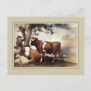 Carte Postale Paulus Potter, "Young Bull" 1647
