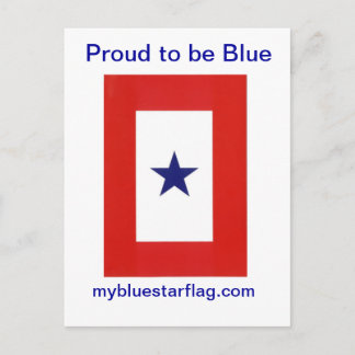 Carte postale Pavé bleu étoile