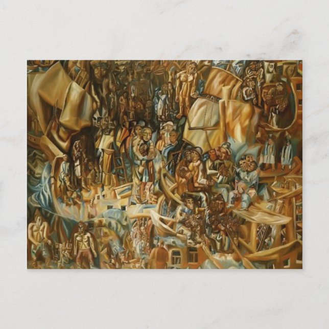 Carte Postale Pavel Filonov- Navires (Devant)