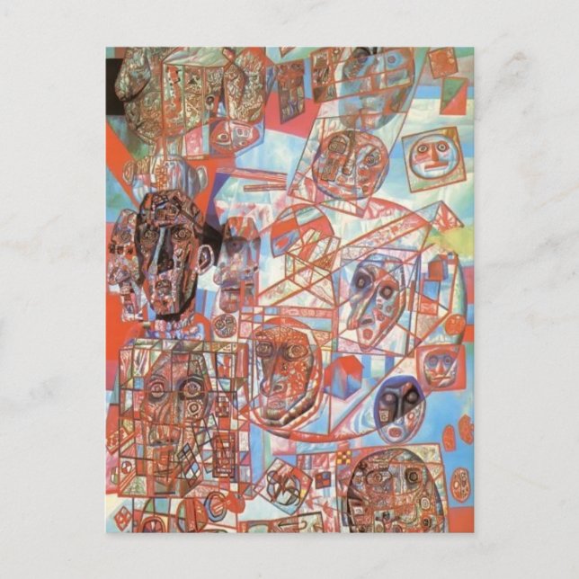 Carte Postale Pavel Filonov - Un homme dans le monde (Devant)