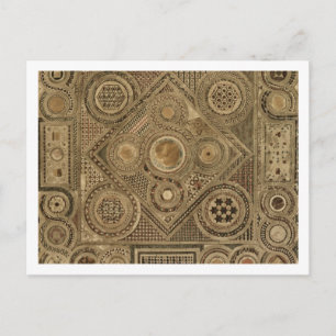 Carte Postale Pavement en mosaïque devant l'autel, plaque A de '