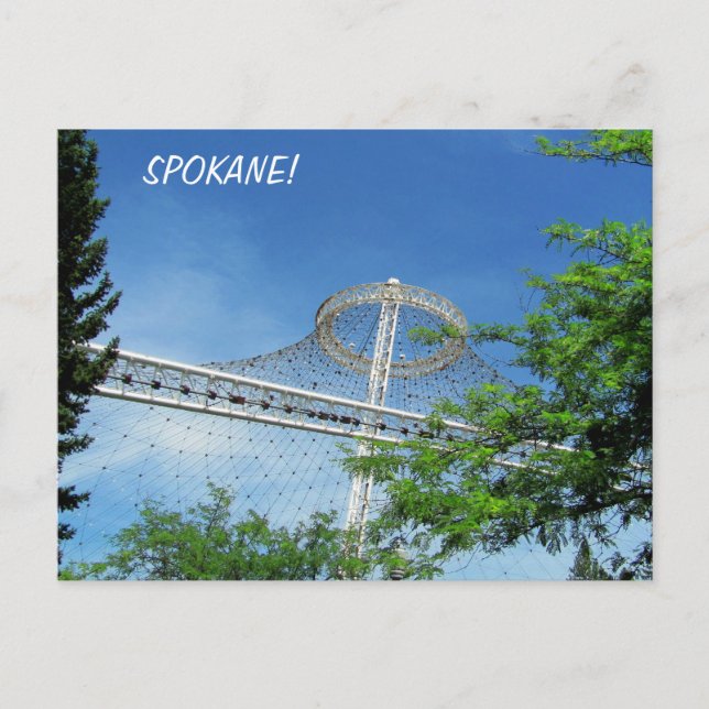 Carte Postale Pavillon américain de Spokane au Riverfront Park (Devant)