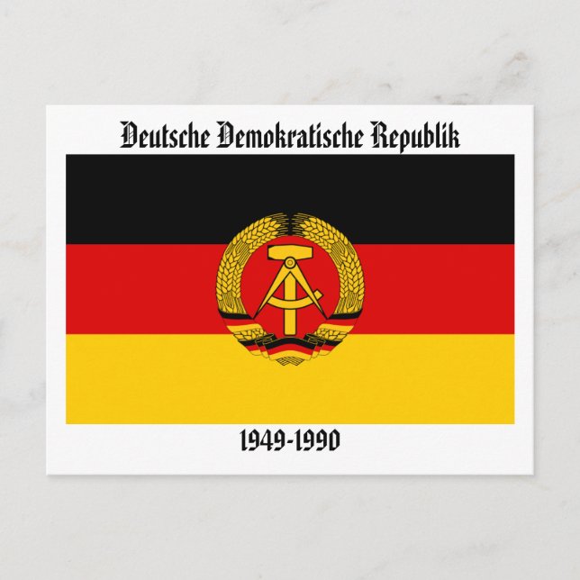 Carte Postale Pavillon de l'Allemagne de l'Est (Devant)