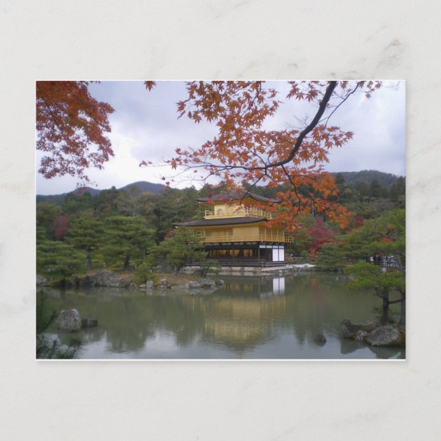 Carte Postale Pavillon d'or à Kyoto, Japon (Devant)