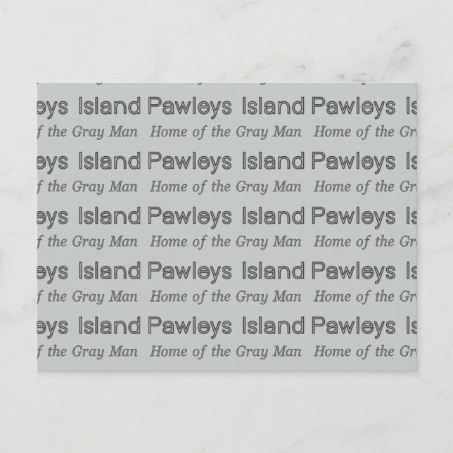 Carte Postale Pawleys Island Gray Man (Devant)