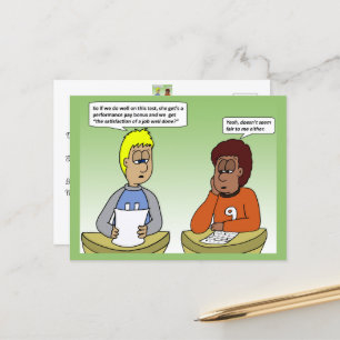 Carte postale Paye Performance