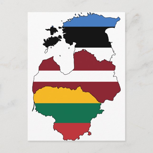 Carte Postale Pays baltes (Devant)