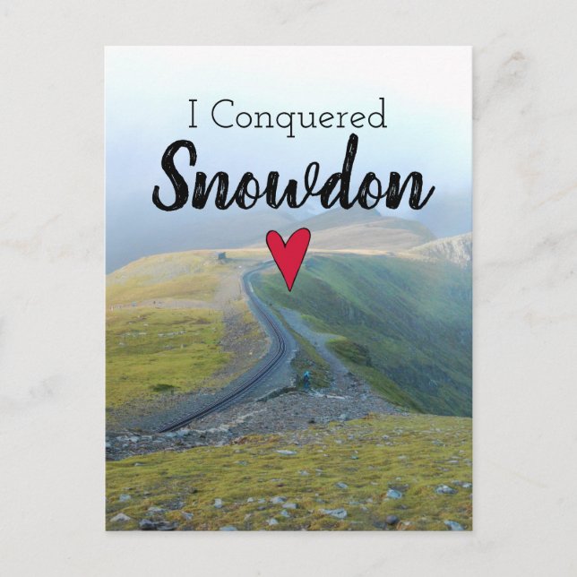 Carte Postale Pays de Galles conquis Snowdon Paysage Gallois (Devant)