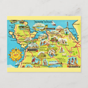 Carte Postale Pays de Galles du Nord