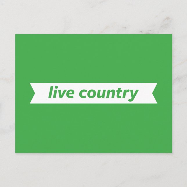 Carte Postale Pays Live (Devant)