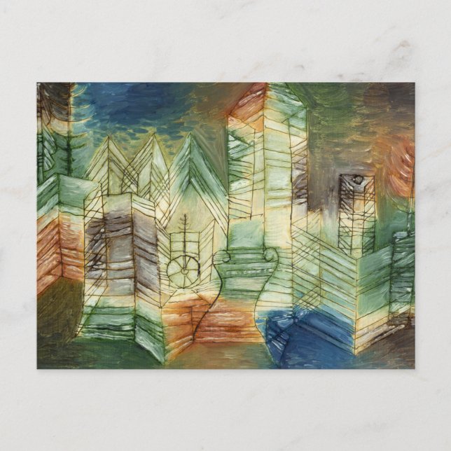 Carte Postale Paysage allemand de Paul Klee (Devant)