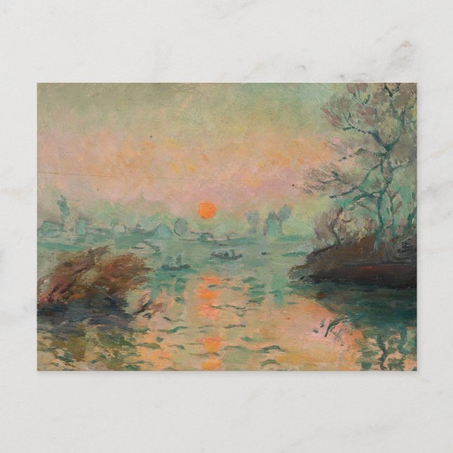 Carte Postale Paysage au coucher du soleil | Tadeusz Makowski (Devant)