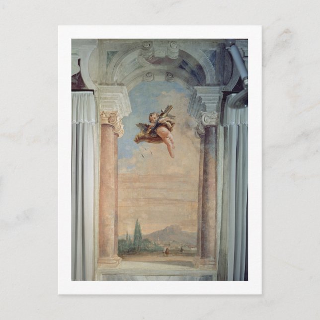 Carte Postale Paysage avec Cupidon, de la Foresteria (Invité (Devant)
