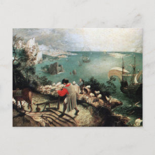 Carte Postale Paysage avec la chute d'Icarus - 1558