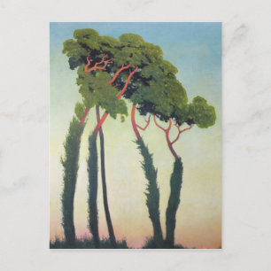 Carte Postale Paysage avec Trees, 1911