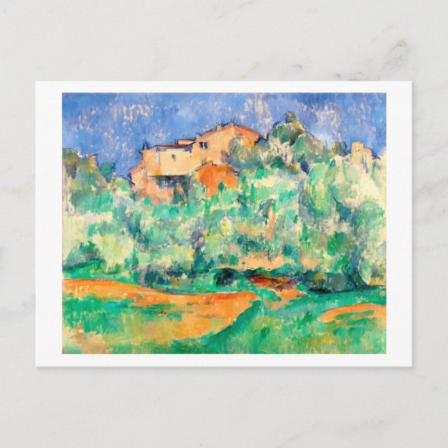 Carte Postale Paysage avec une maison, Cézanne (Devant)