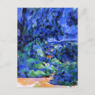 Carte Postale Paysage bleu par Paul Cezanne