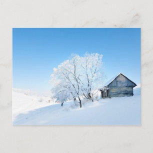 Carte Postale Paysage Cabine d'hiver