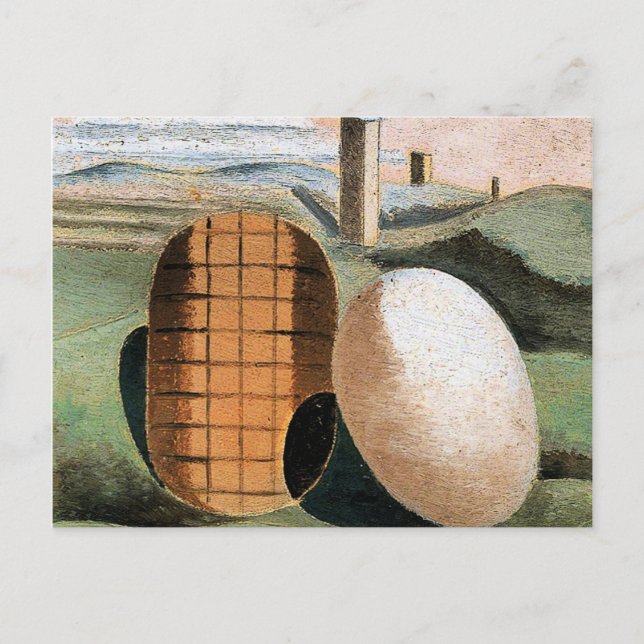 Carte Postale Paysage Composition célèbre peinture de Paul Nash (Devant)