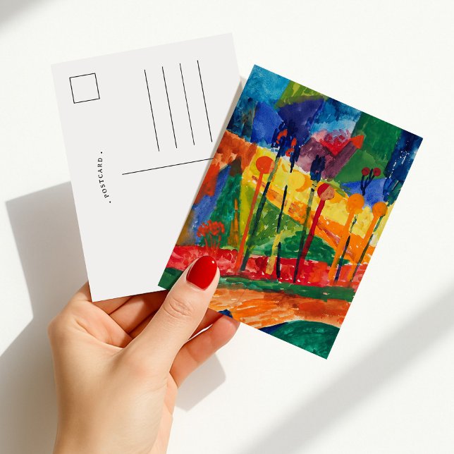 Carte Postale Paysage cubiste | Fritz Schaefler (Créateur téléchargé)