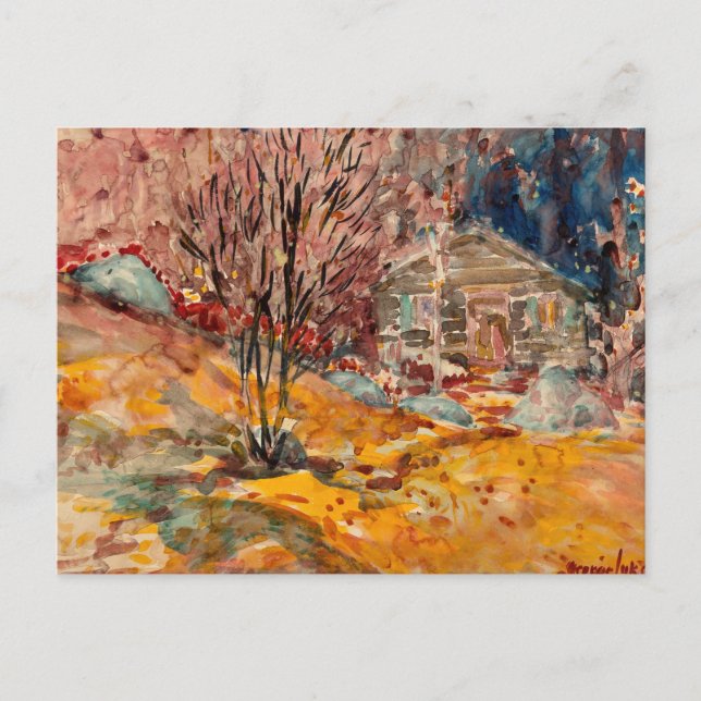 Carte Postale Paysage d'automne | George Luks (Devant)