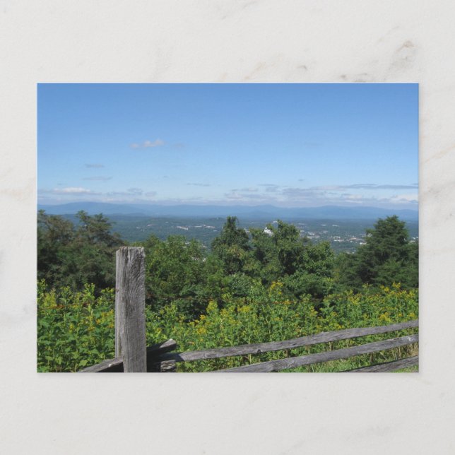 Carte Postale Paysage de Charlottesville (Devant)