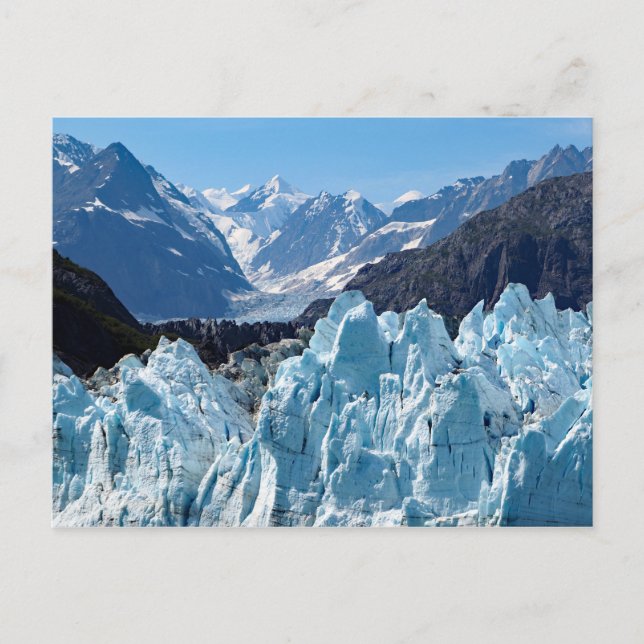 Carte Postale Paysage de la baie Glacier de l'Alaska (Devant)