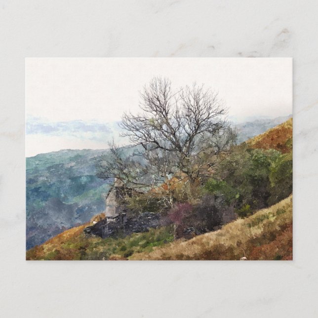 CARTE POSTALE PAYSAGE DE LA MONTAGNE (Devant)