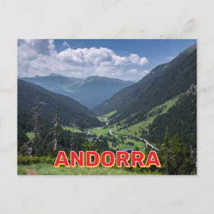 Carte Postale Paysage de la montagne d'Andorre