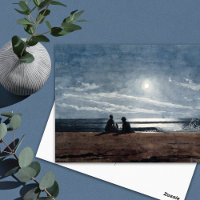Paysage de la plage au clair de lune Winslow Homer
