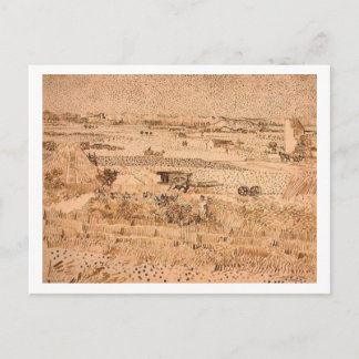 Carte Postale Paysage de la récolte, Vincent van Gogh
