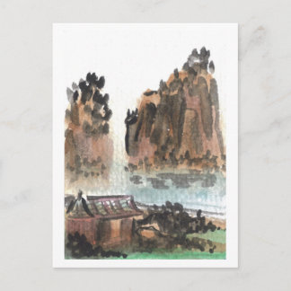 Carte postale Paysage de la rivière chinoise
