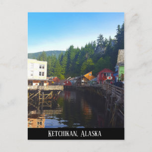 Carte Postale Paysage de la ville de Ketchikan en Alaska