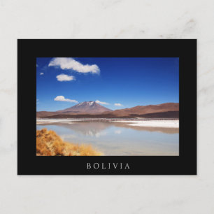 Carte Postale Paysage de l'Altiplano avec volcan en Bolivie
