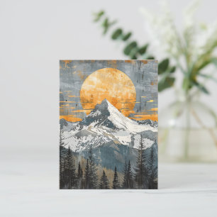 Carte Postale Paysage de montagne majestueux - Nature rustique