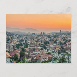 Carte Postale Paysage de Sarajevo du haut