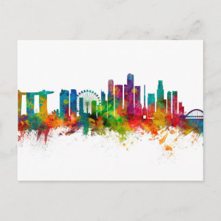 Carte Postale Paysage de Singapour