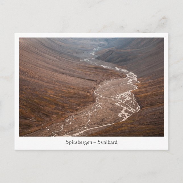 Carte Postale Paysage de Svalbard (Devant)