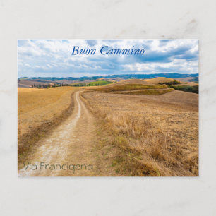 Carte Postale Paysage de Toscane le long de la via Francigena, I
