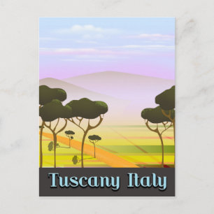 Carte Postale Paysage de voyage en Toscane Italie.