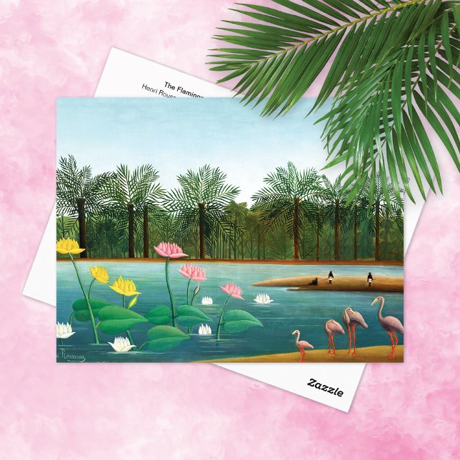 Carte Postale Paysage des Flamants roses Henri Rousseau (Créateur téléchargé)