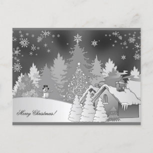 Carte Postale Paysage d'hiver