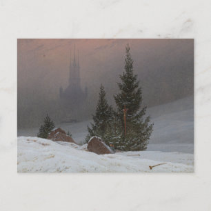 Carte Postale Paysage d'hiver par Caspar David Friedrich