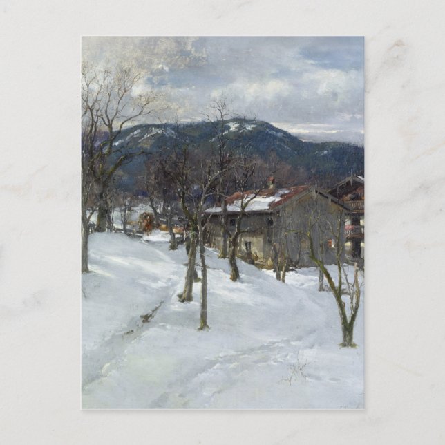 Carte Postale Paysage d'hiver près de Kutterling, 1899 (Devant)
