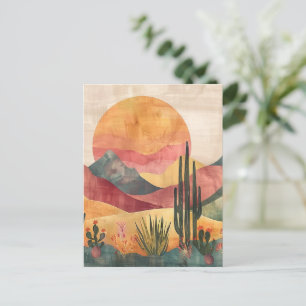 Carte Postale Paysage du désert de Boho - Nature du sud-ouest