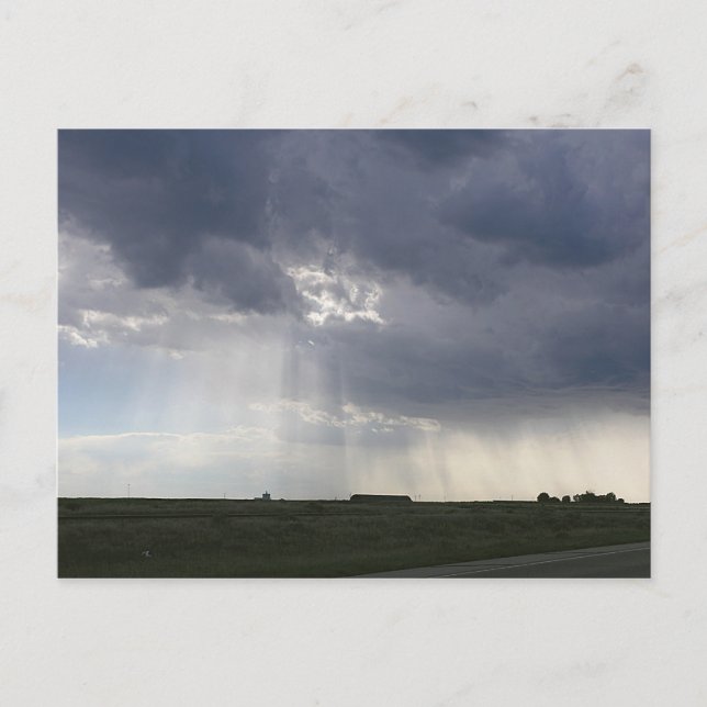 Carte Postale Paysage du faisceau de soleil (Devant)