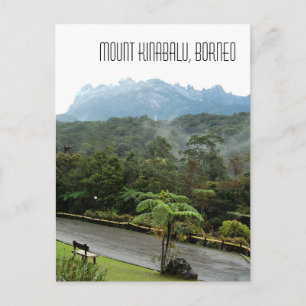 Carte Postale Paysage du mont Kinabalu Sabah Borneo