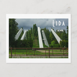 Carte Postale Paysage du parc de la ville de Lida en Biélorussie