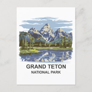 Carte Postale Paysage du parc national de Grand Teton