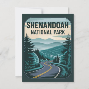 Carte Postale Paysage du parc national de Shenandoah
